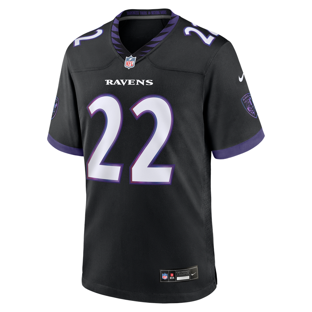 Men's Baltimore Ravens Derrick Henry Black Alternate Game Jersey