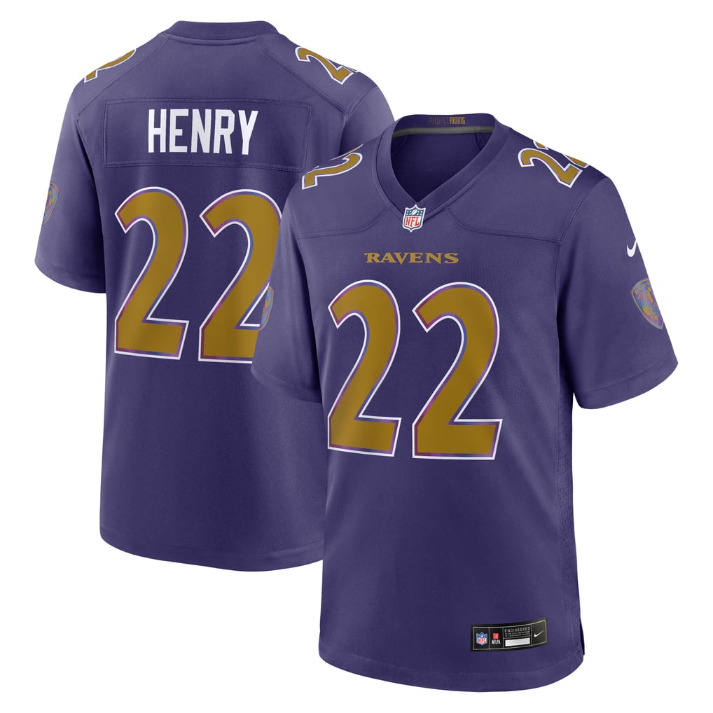 Men's Baltimore Ravens Derrick Henry Purple Alternate Game Jersey