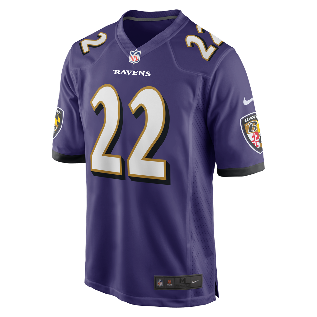 Men's Baltimore Ravens Derrick Henry Purple Game Player Jersey