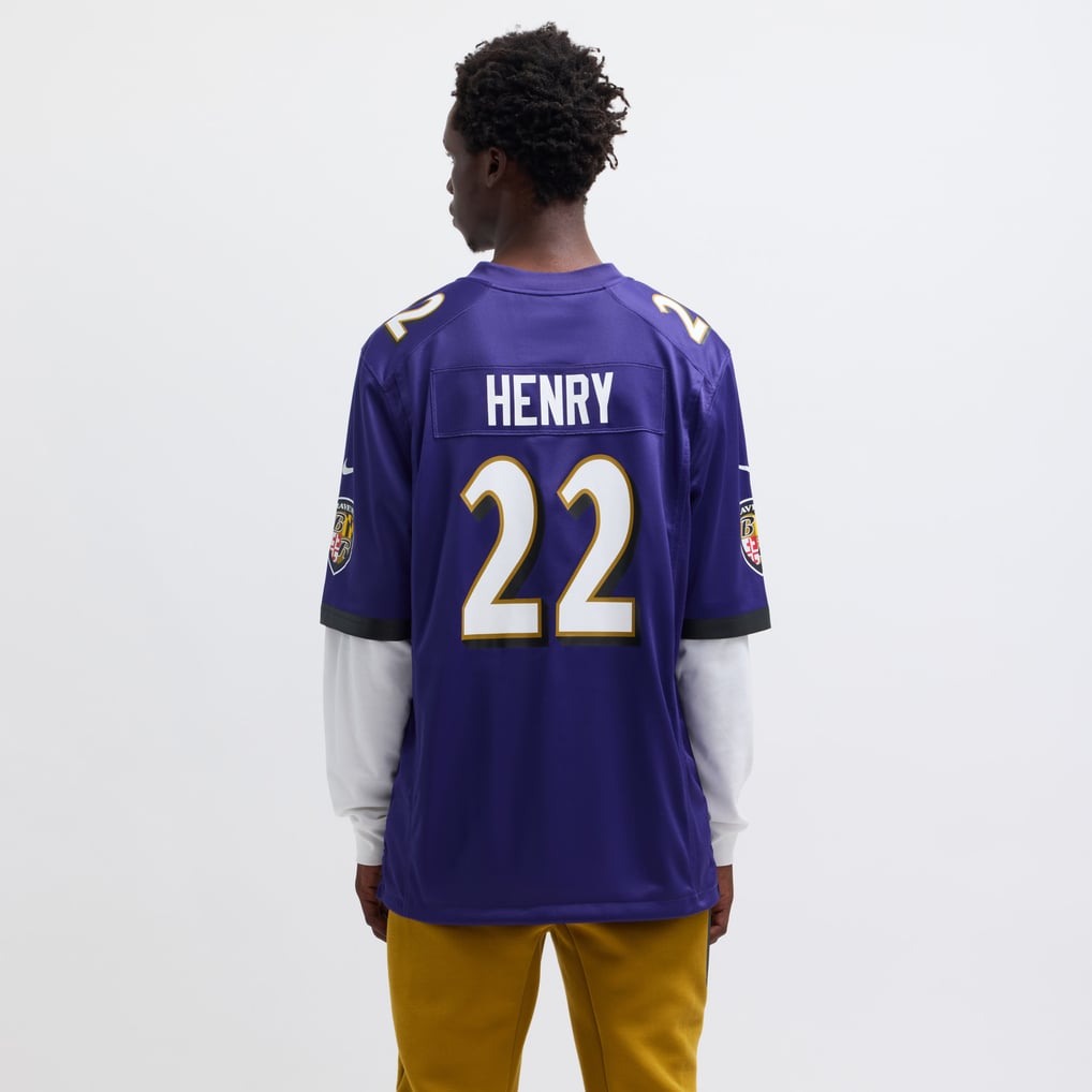 Men's Baltimore Ravens Derrick Henry Purple Game Player Jersey