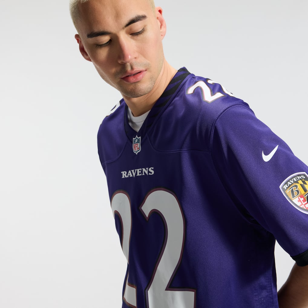 Men's Baltimore Ravens Derrick Henry Purple Team Game Jersey