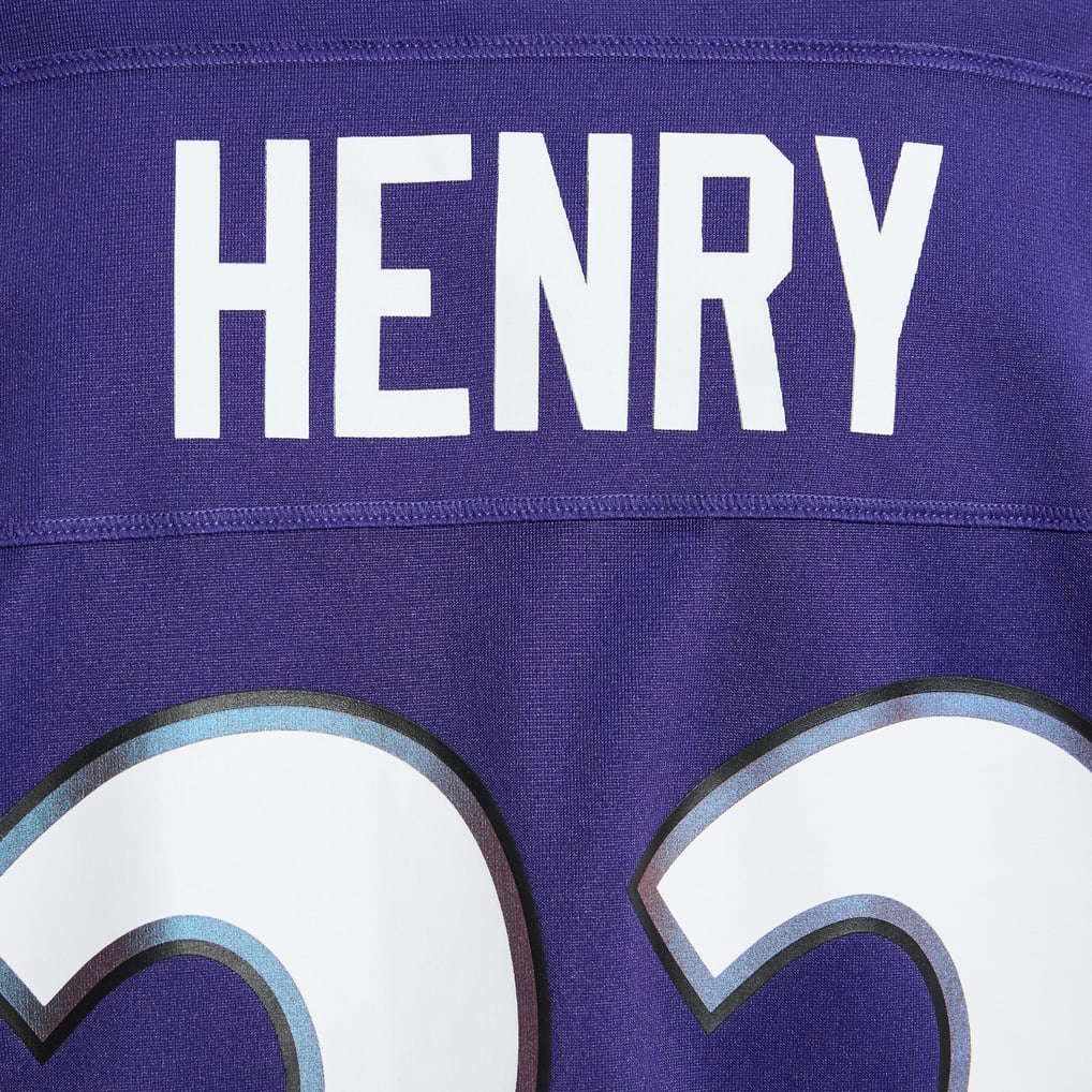 Men's Baltimore Ravens Derrick Henry Purple Team Game Jersey