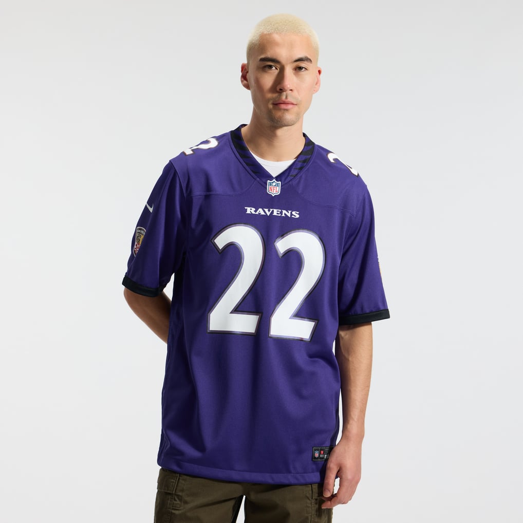 Men's Baltimore Ravens Derrick Henry Purple Team Game Jersey