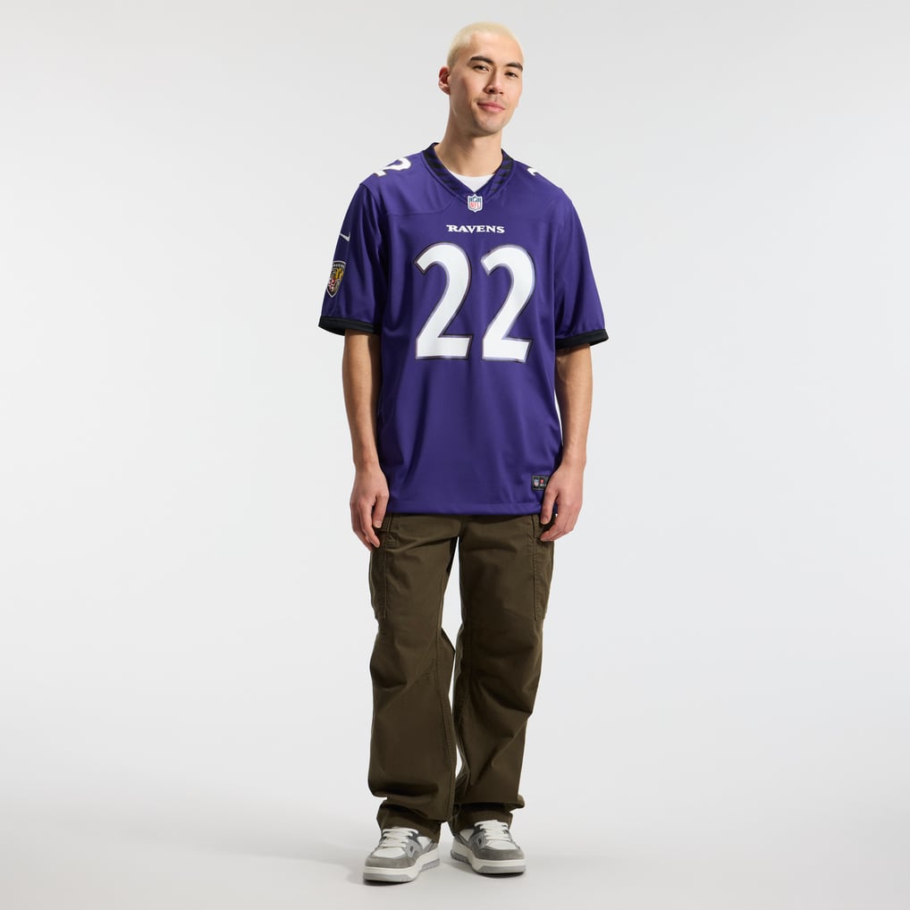 Men's Baltimore Ravens Derrick Henry Purple Team Game Jersey