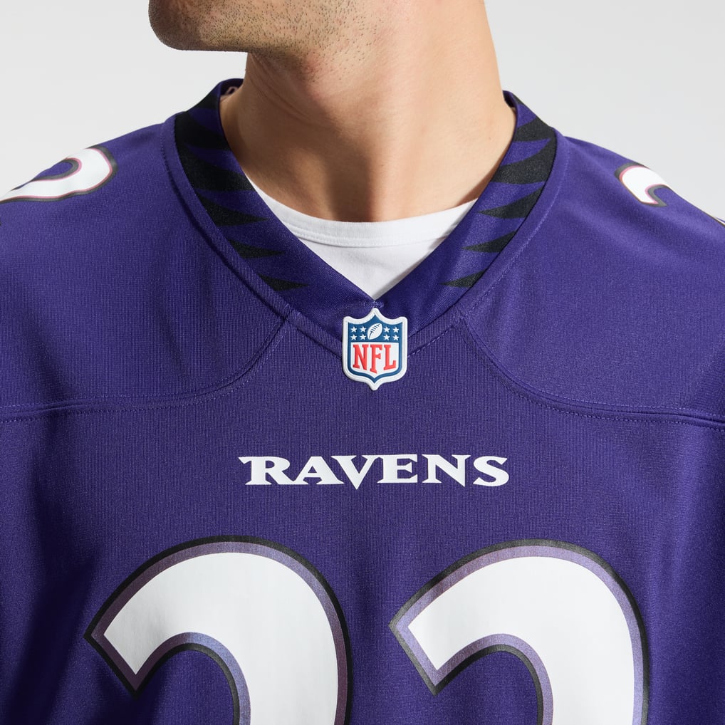 Men's Baltimore Ravens Derrick Henry Purple Team Game Jersey