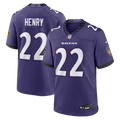 Men's Baltimore Ravens Derrick Henry Purple Team Game Jersey