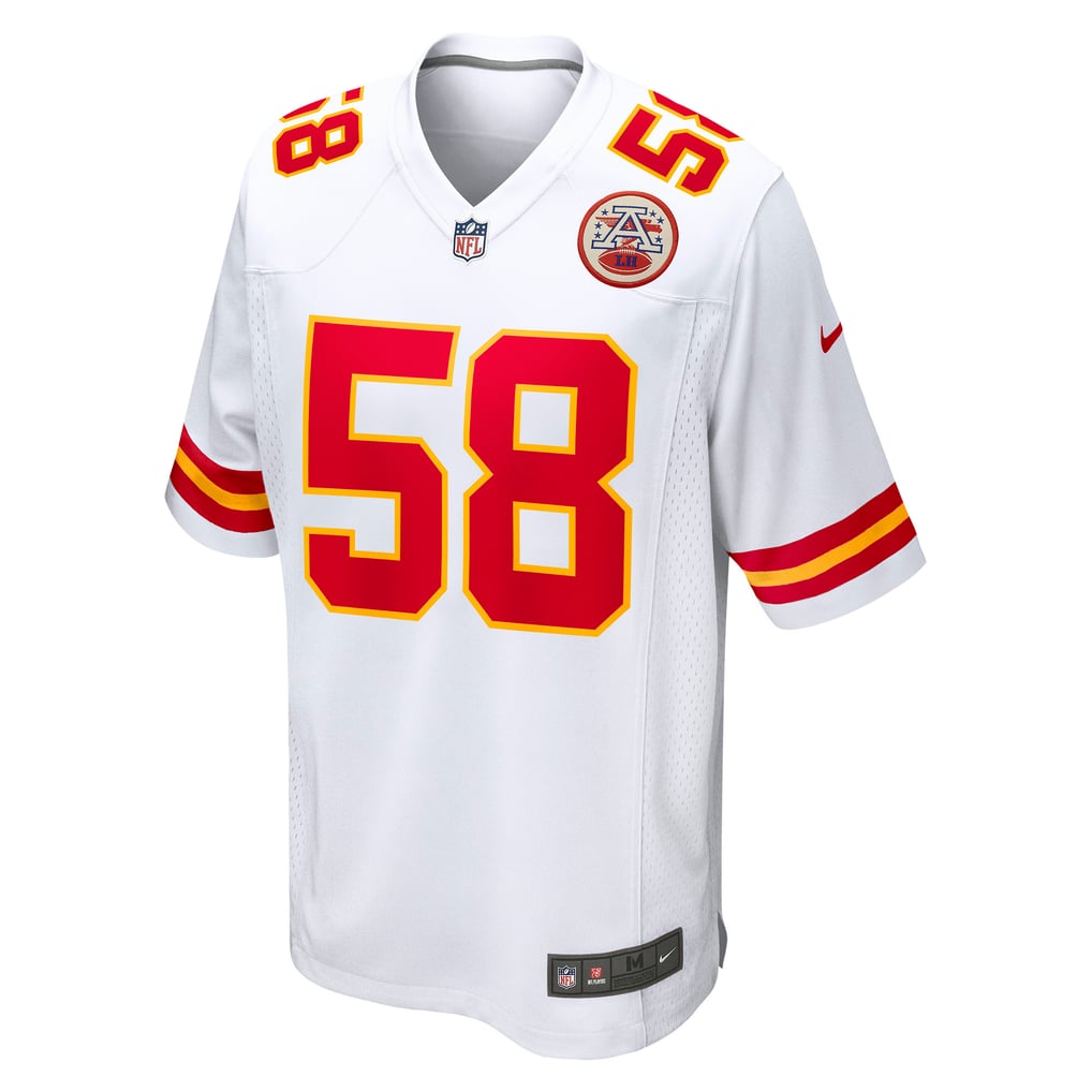 Men's Kansas City Chiefs Derrick Thomas White Retired Player Game Jersey