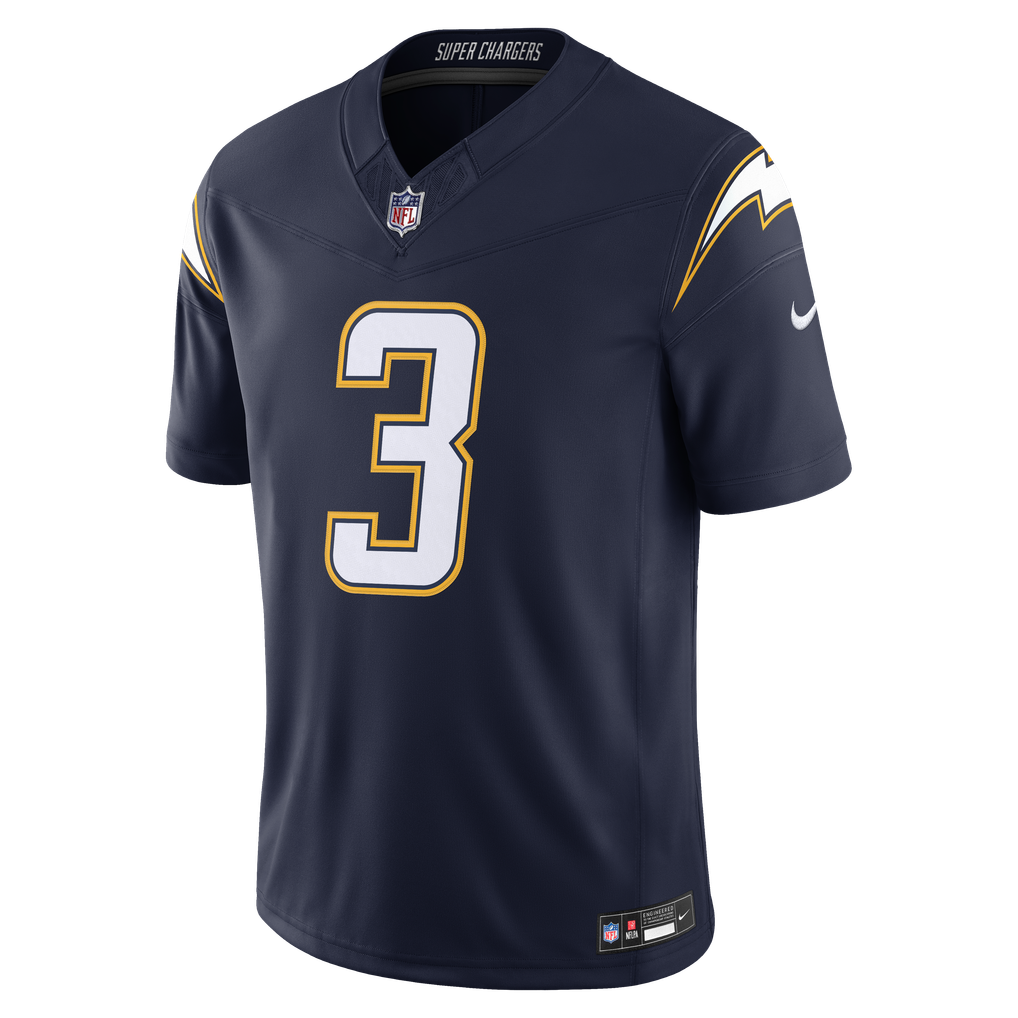 Men's Los Angeles Chargers Derwin James Jr. Navy Alternate Super Chargers Vapor F.U.S.E. Stitched Limited Jersey