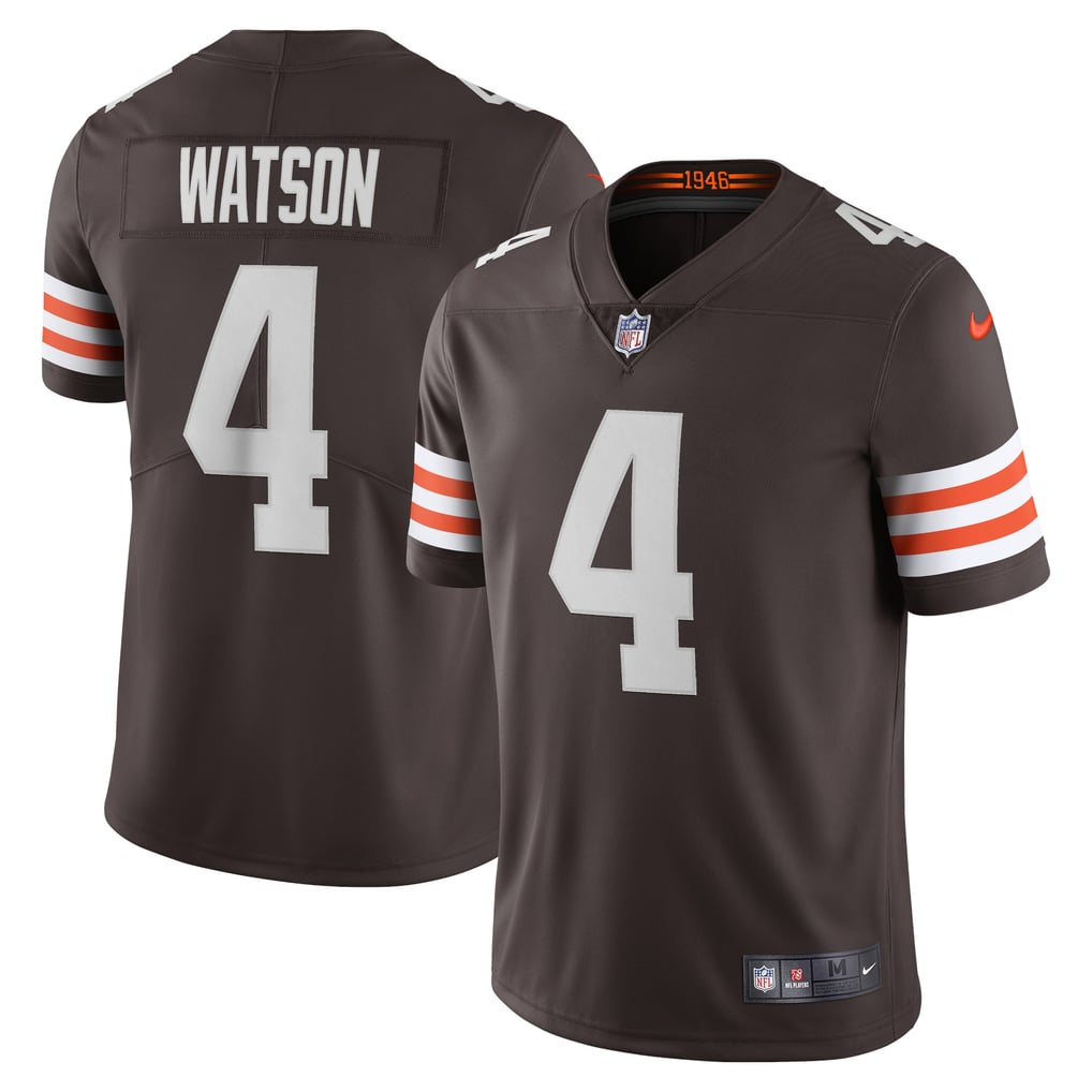 Men's Cleveland Browns Deshaun Watson Brown Vapor Limited Jersey