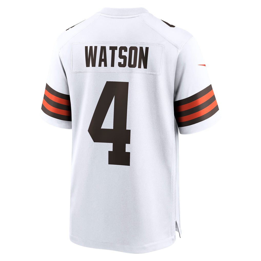 Men's Cleveland Browns Deshaun Watson White Game Jersey