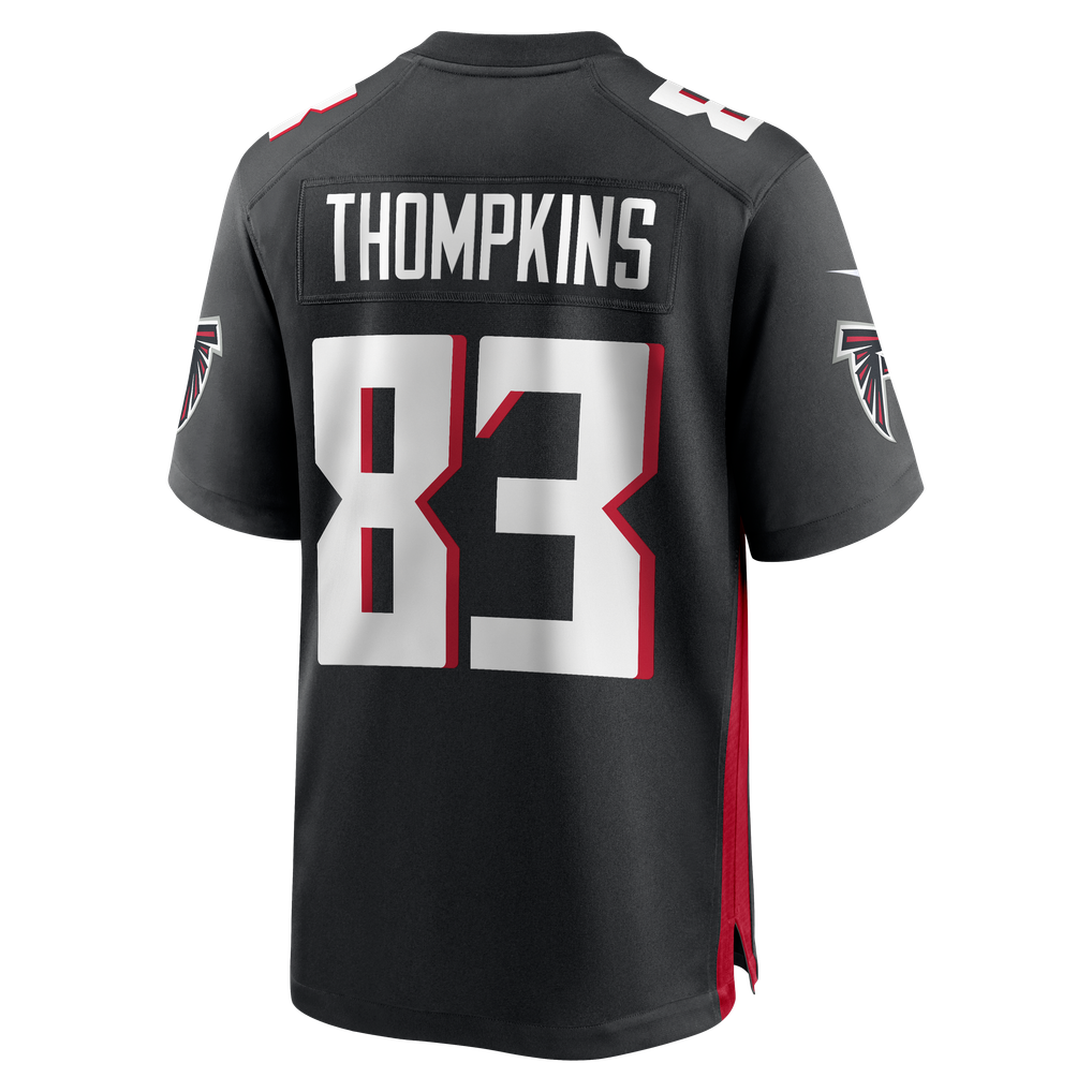 Men's Atlanta Falcons Deven Thompkins Black Team Game Jersey