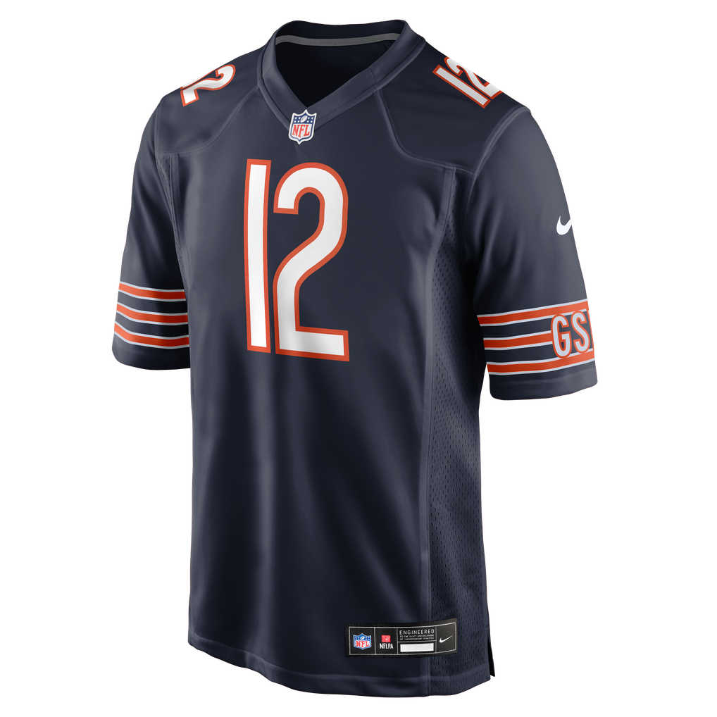Men's Chicago Bears Devin Bush Navy Team Game Jersey