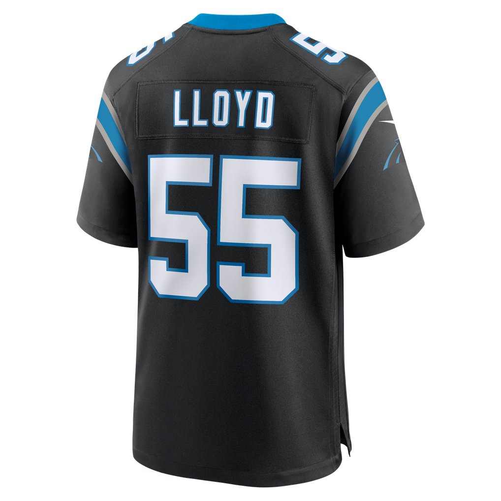 Men's Carolina Panthers Devin Lloyd Black Team Game Jersey