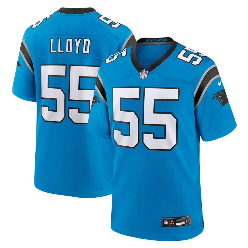 Men's Carolina Panthers Devin Lloyd Blue Alternate Game Jersey