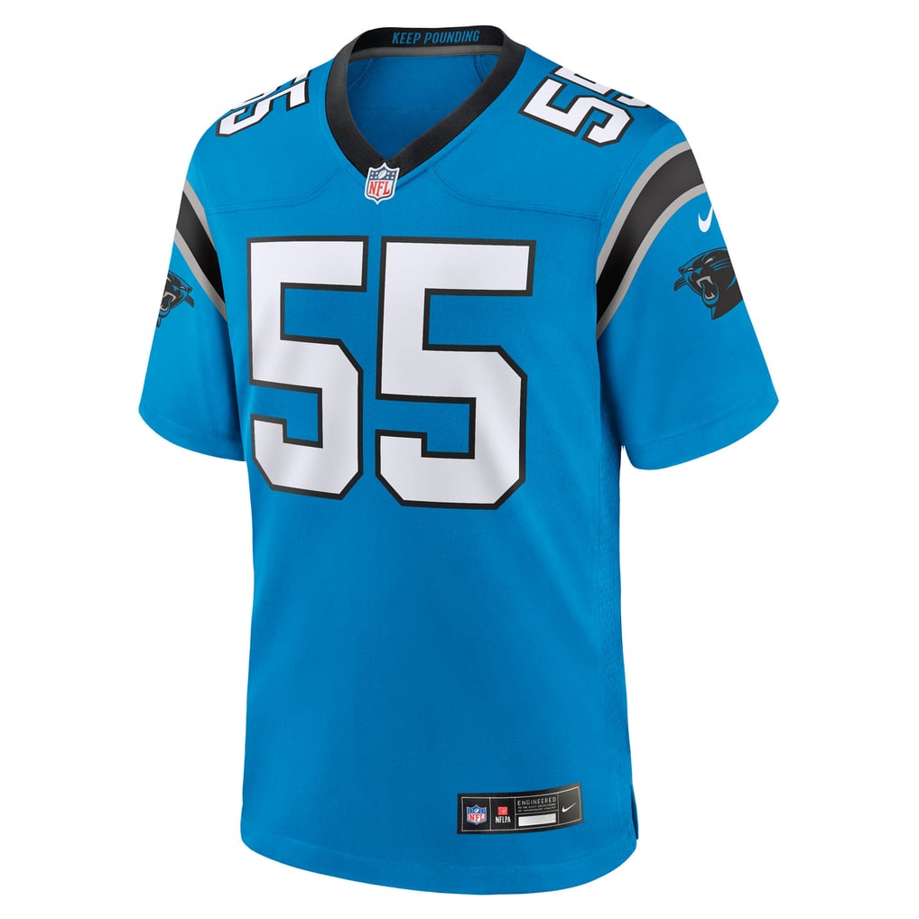 Men's Carolina Panthers Devin Lloyd Blue Alternate Game Jersey