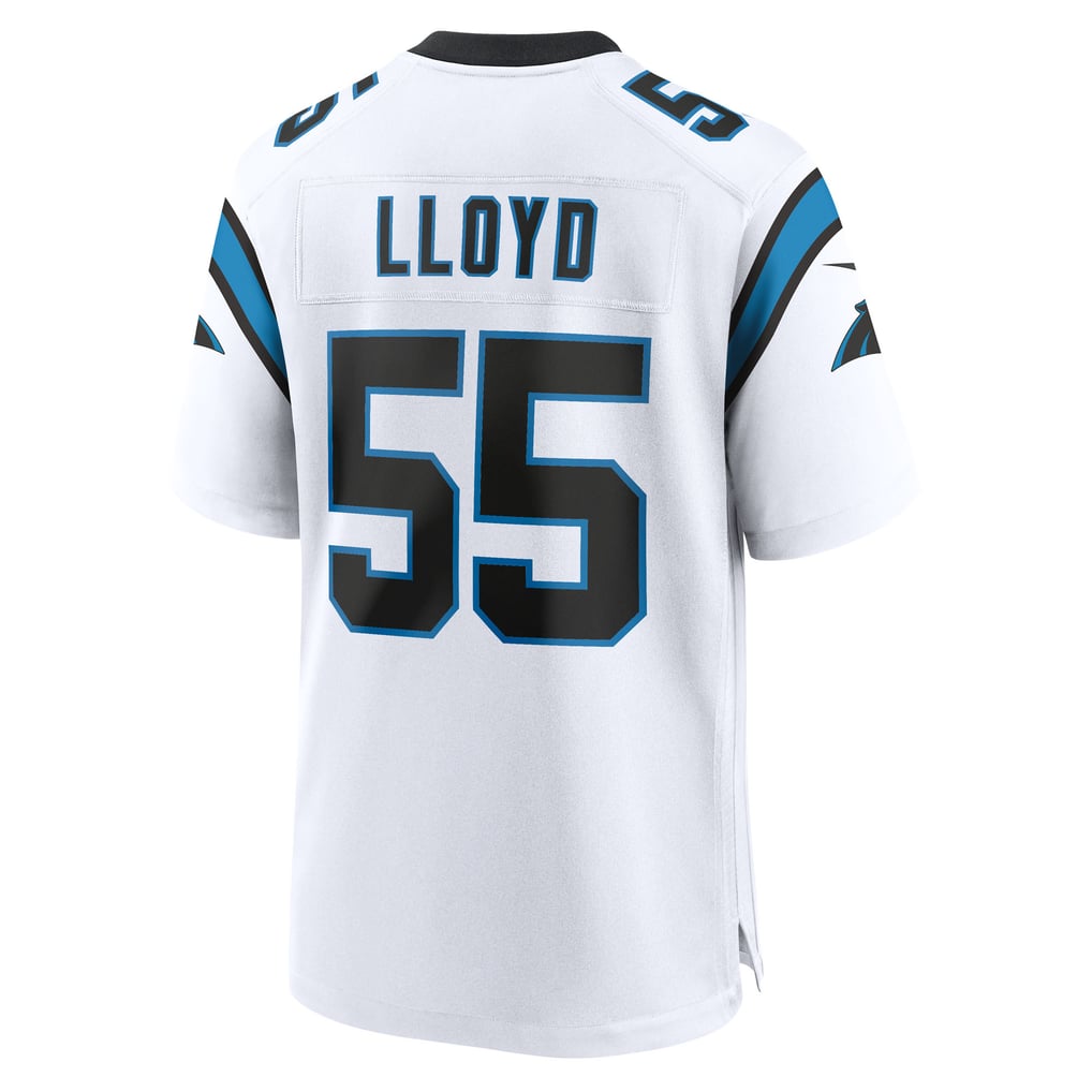 Men's Carolina Panthers Devin Lloyd White Game Jersey
