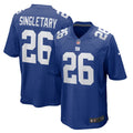 Men's New York Giants Devin Singletary Royal Team Game Jersey