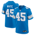 Men's Detroit Lions Devin White Blue Team Game Jersey
