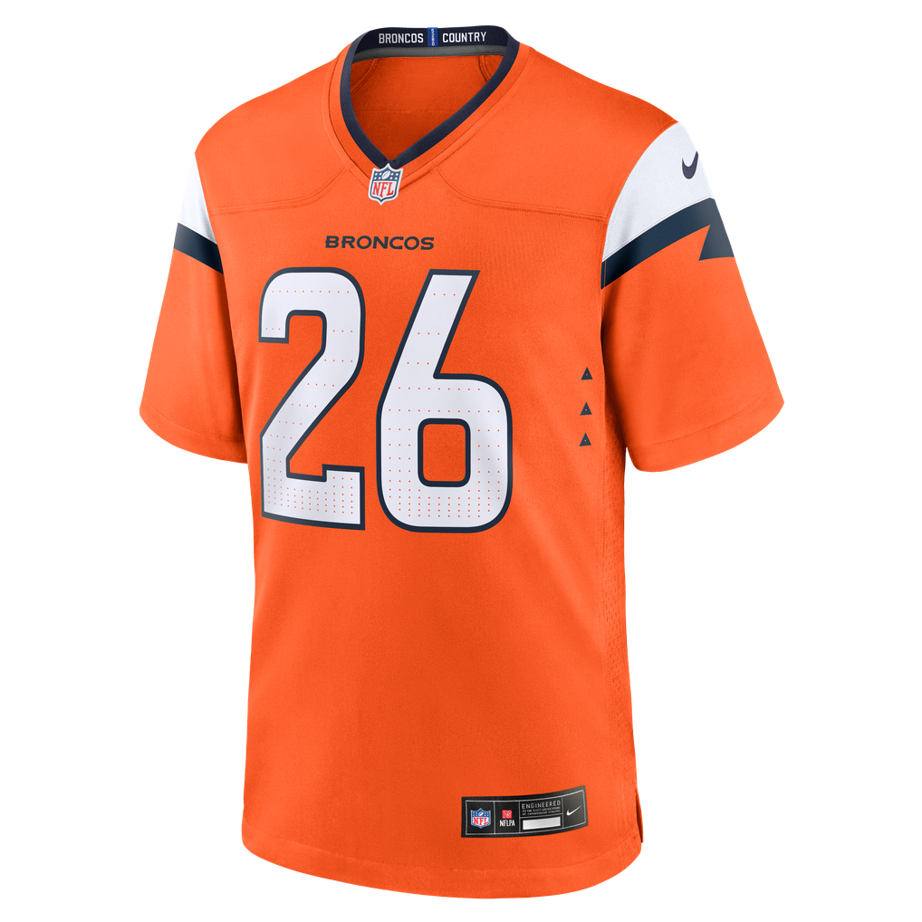 Men's Denver Broncos Devon Key Orange Team Game Jersey