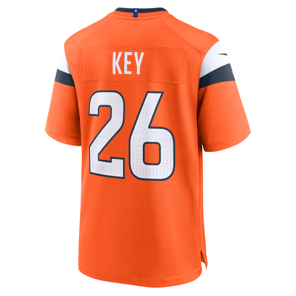 Men's Denver Broncos Devon Key Orange Team Game Jersey