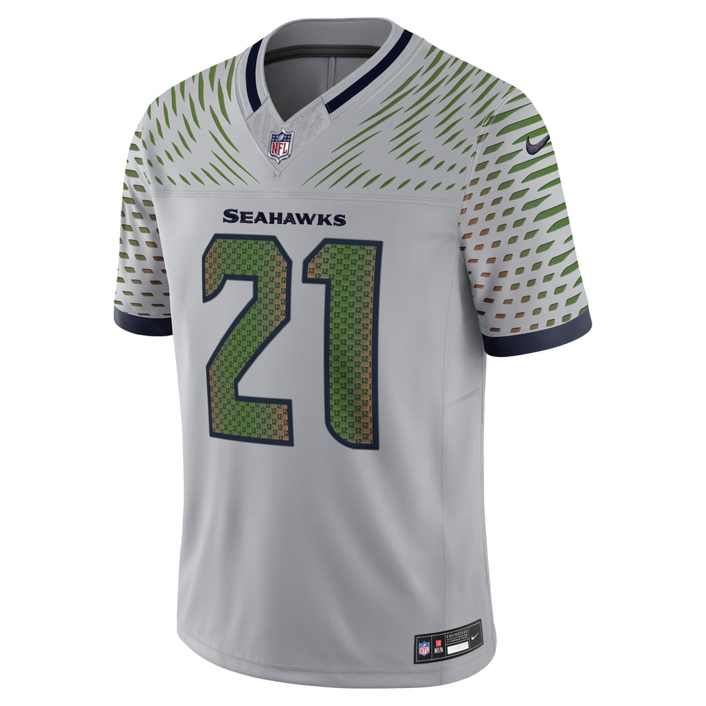 Men's Seattle Seahawks Devon Witherspoon Gray Rivalries Collection Stitched Limited Jersey