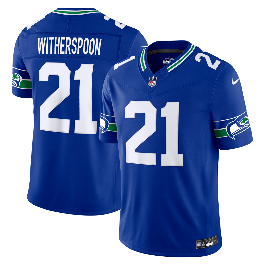 Men's Seattle Seahawks Devon Witherspoon Royal Alternate Vapor F.U.S.E. Stitched Limited Jersey