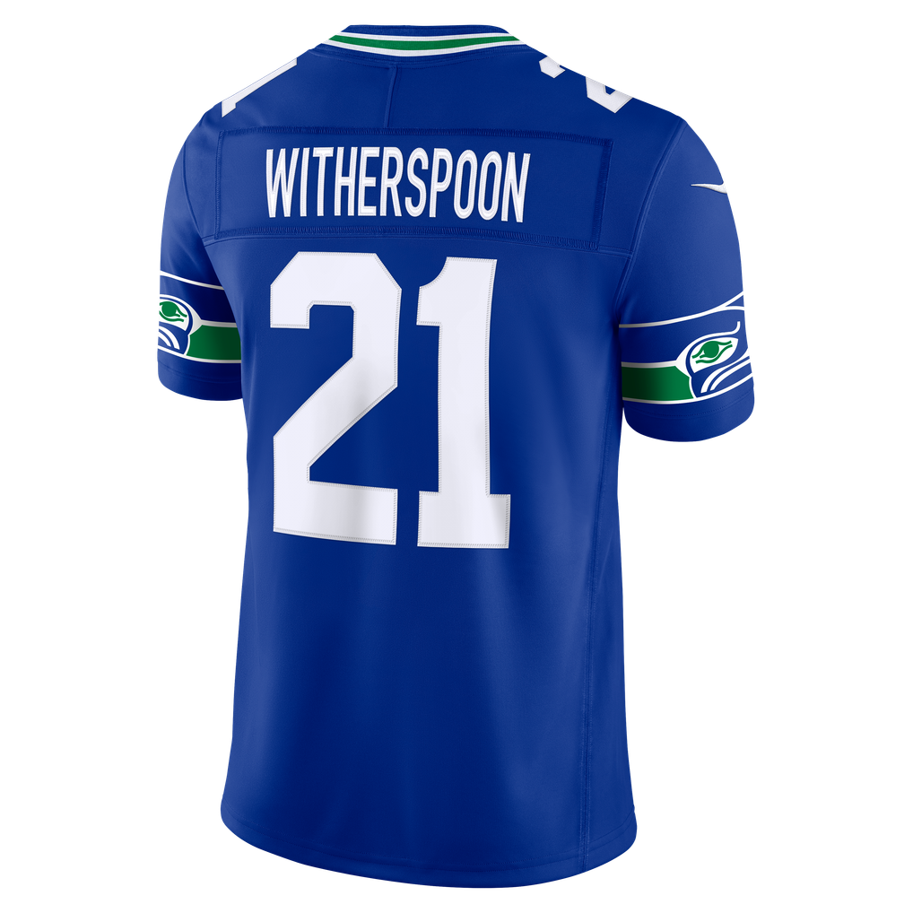 Men's Seattle Seahawks Devon Witherspoon Royal Alternate Vapor F.U.S.E. Stitched Limited Jersey