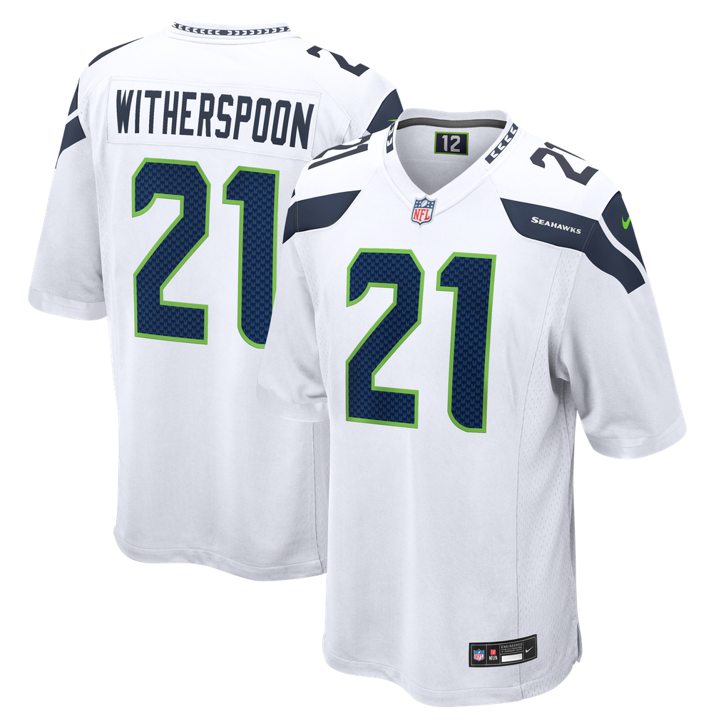 Men's Seattle Seahawks Devon Witherspoon White Game Jersey