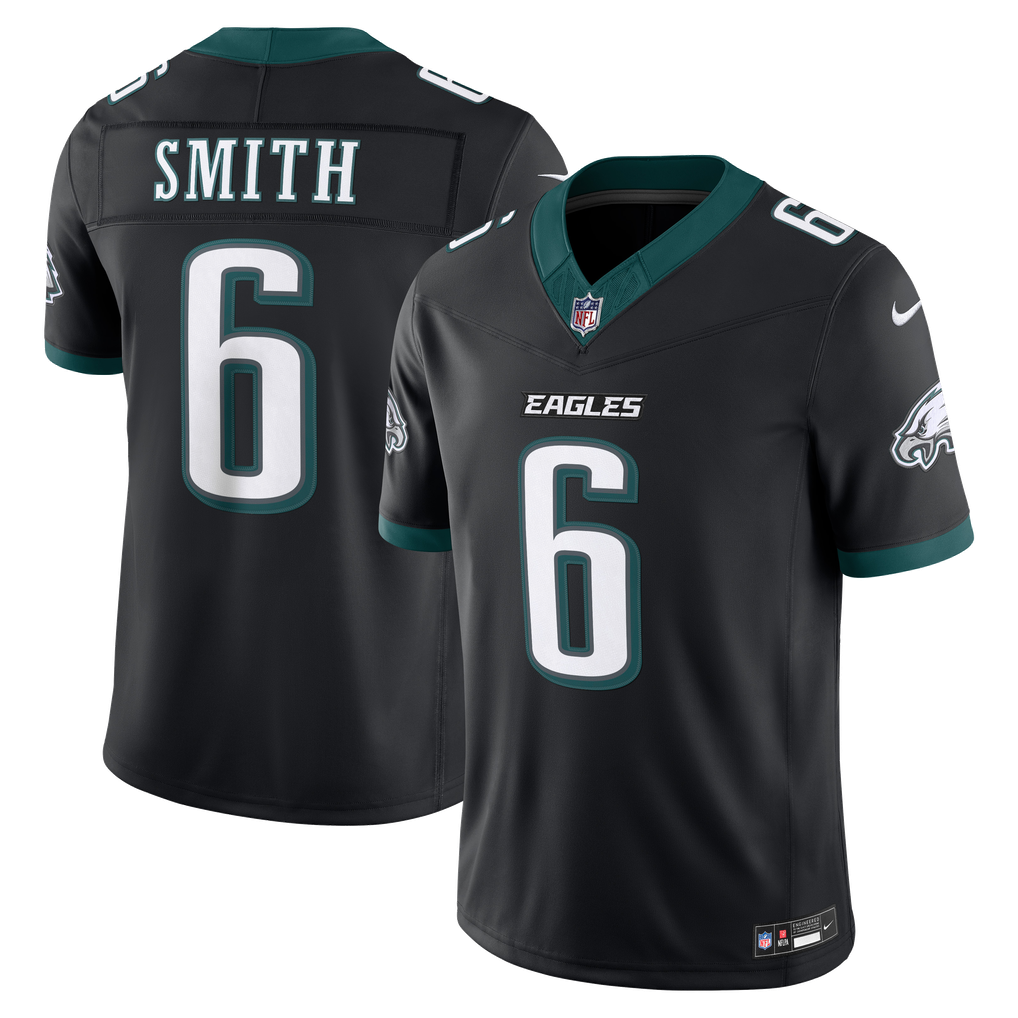 Men's Philadelphia Eagles DeVonta Smith Black Alternate Vapor F.U.S.E. Stitched Limited Jersey
