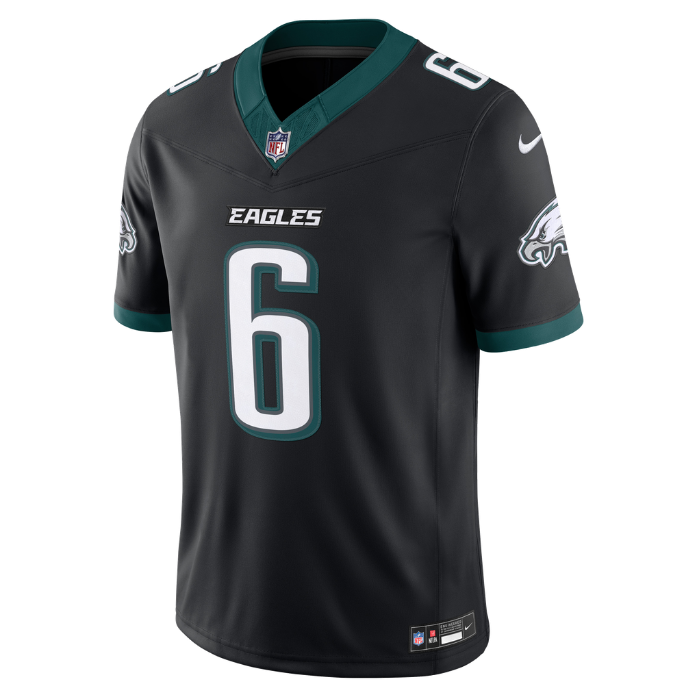 Men's Philadelphia Eagles DeVonta Smith Black Alternate Vapor F.U.S.E. Stitched Limited Jersey