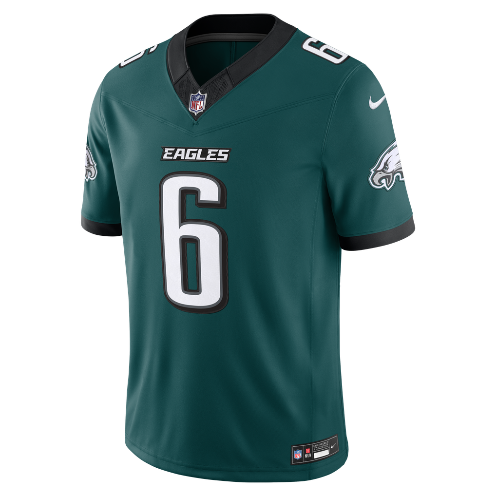 Men's Philadelphia Eagles DeVonta Smith Midnight Green Team Vapor F.U.S.E. Stitched Limited Jersey