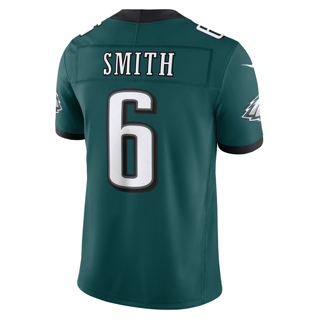 Men's Philadelphia Eagles DeVonta Smith Midnight Green Team Vapor F.U.S.E. Stitched Limited Jersey