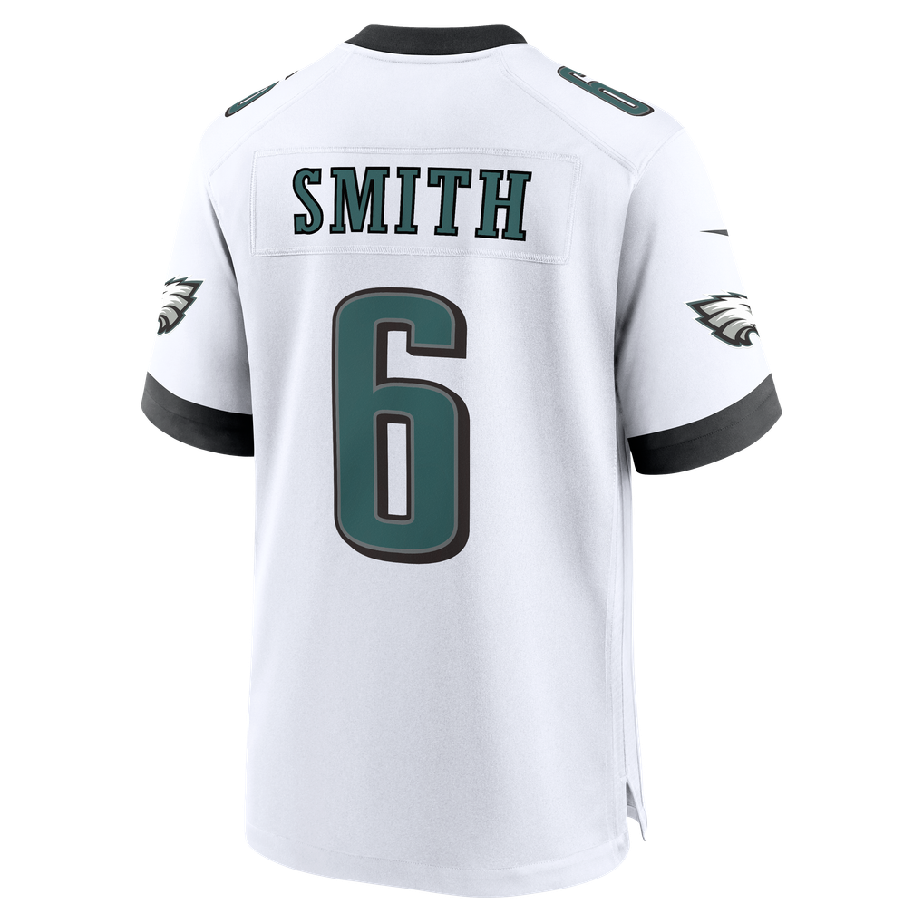 Men's Philadelphia Eagles DeVonta Smith White Game Jersey