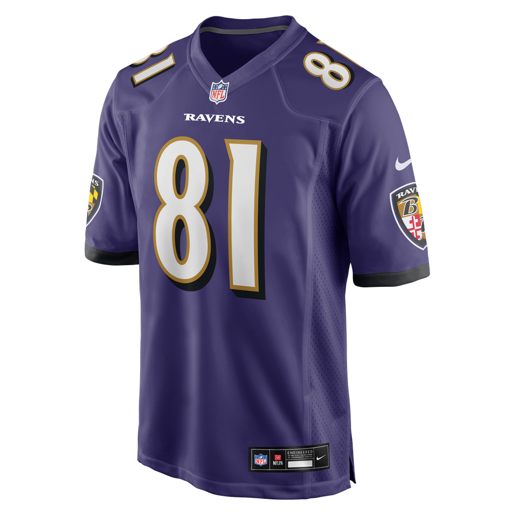 Men's Baltimore Ravens Devontez Walker Purple Team Game Jersey