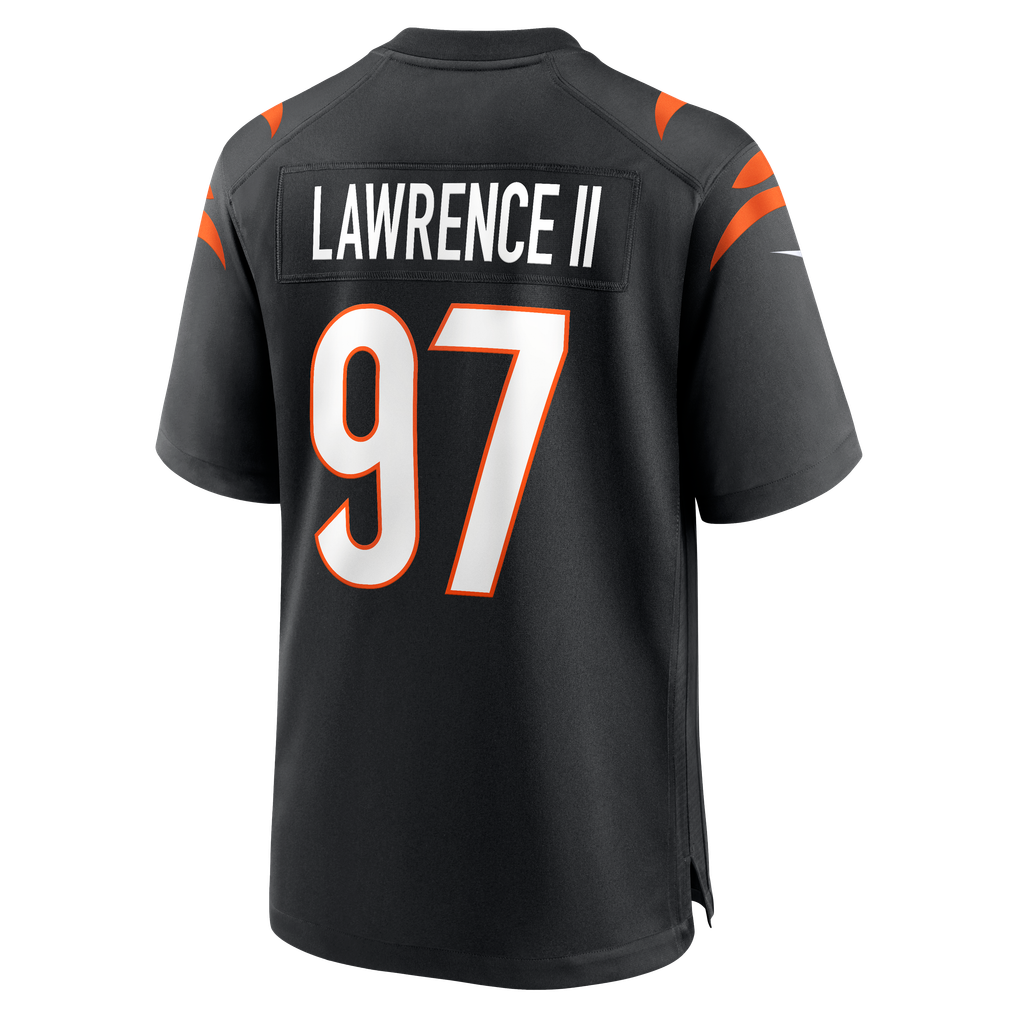 Men's Cincinnati Bengals Dexter Lawrence II Black Game Jersey