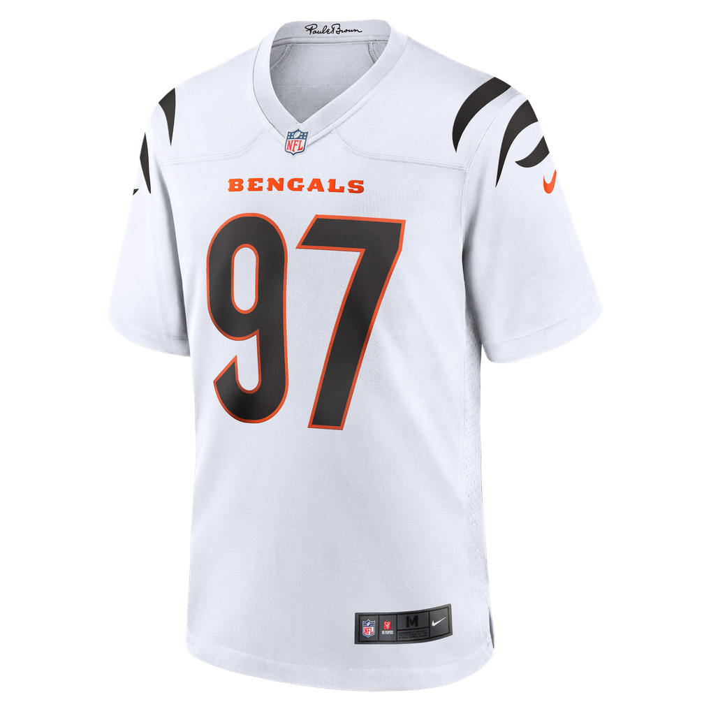 Men's Cincinnati Bengals Dexter Lawrence II White Game Jersey