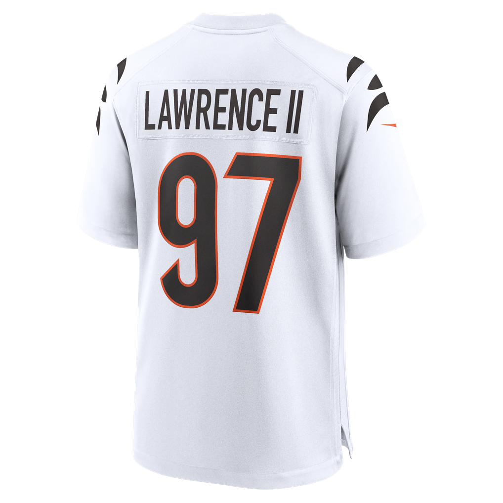 Men's Cincinnati Bengals Dexter Lawrence II White Game Jersey