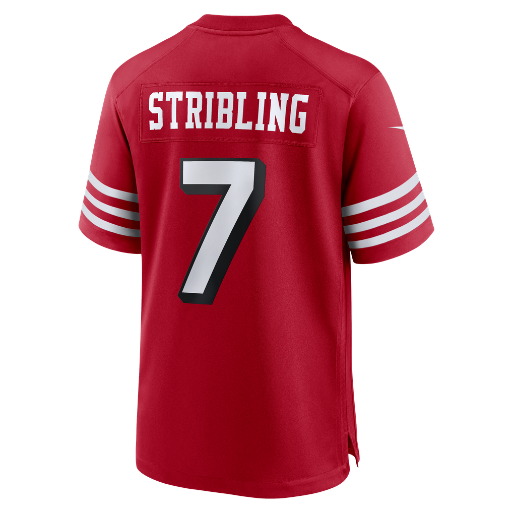 Men's San Francisco 49ers De'Zhaun Stribling Scarlet Alternate Game Jersey