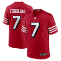 Men's San Francisco 49ers De'Zhaun Stribling Scarlet Alternate Game Jersey