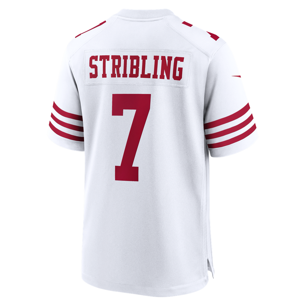 Men's San Francisco 49ers De'Zhaun Stribling White Game Jersey