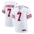 Men's San Francisco 49ers De'Zhaun Stribling White Game Jersey