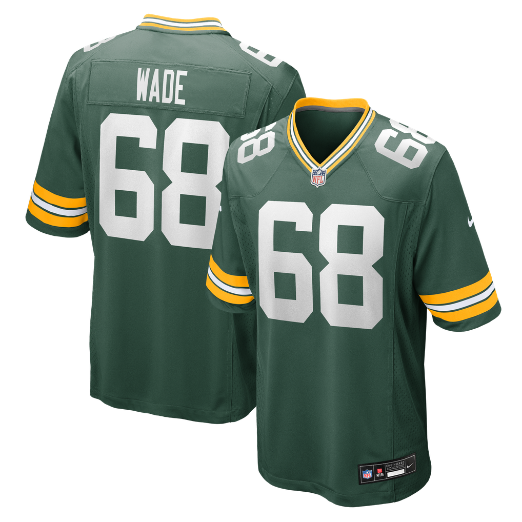 Men's Green Bay Packers Dillon Wade Green Team Game Jersey