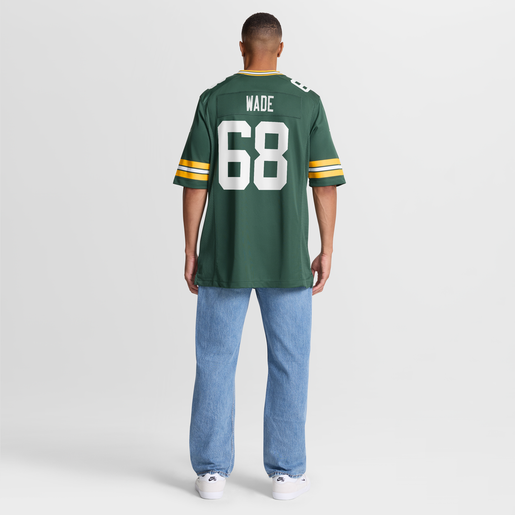Men's Green Bay Packers Dillon Wade Green Team Game Jersey