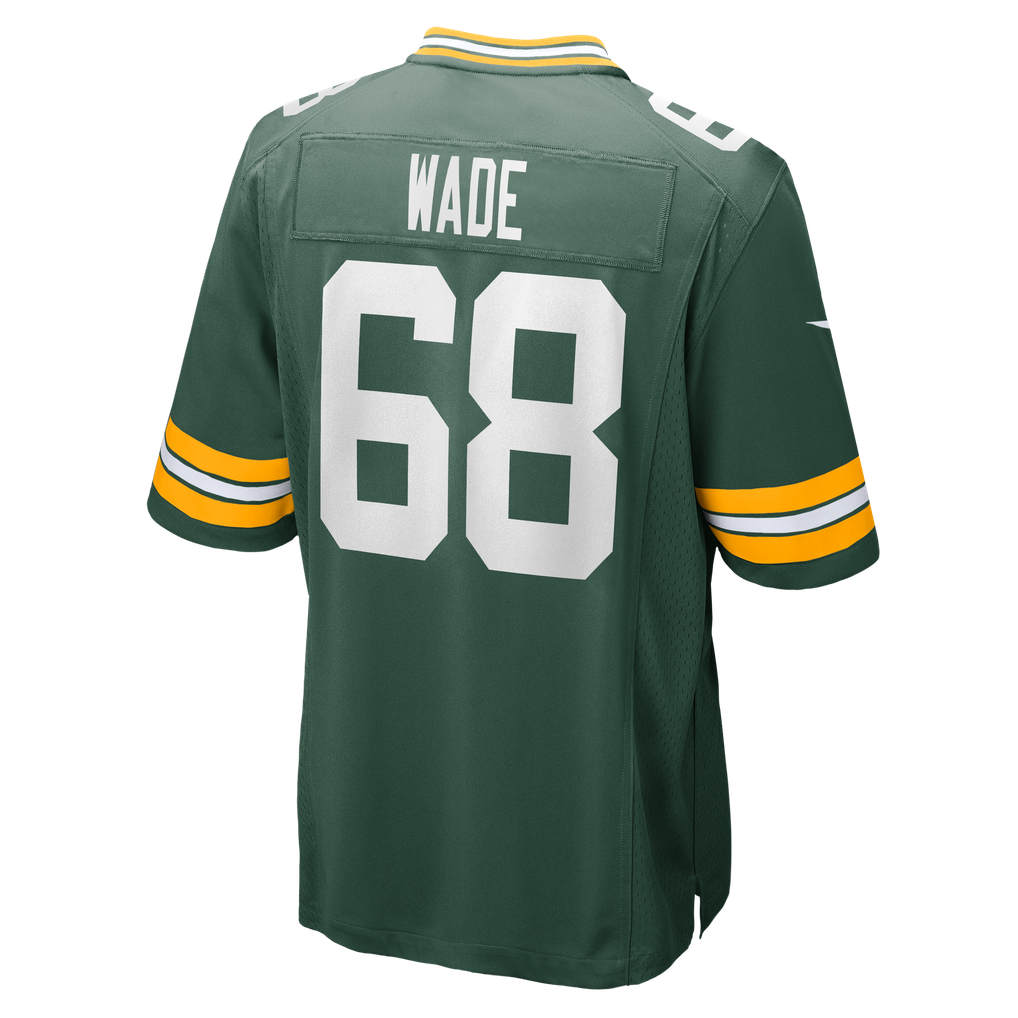 Men's Green Bay Packers Dillon Wade Green Team Game Jersey