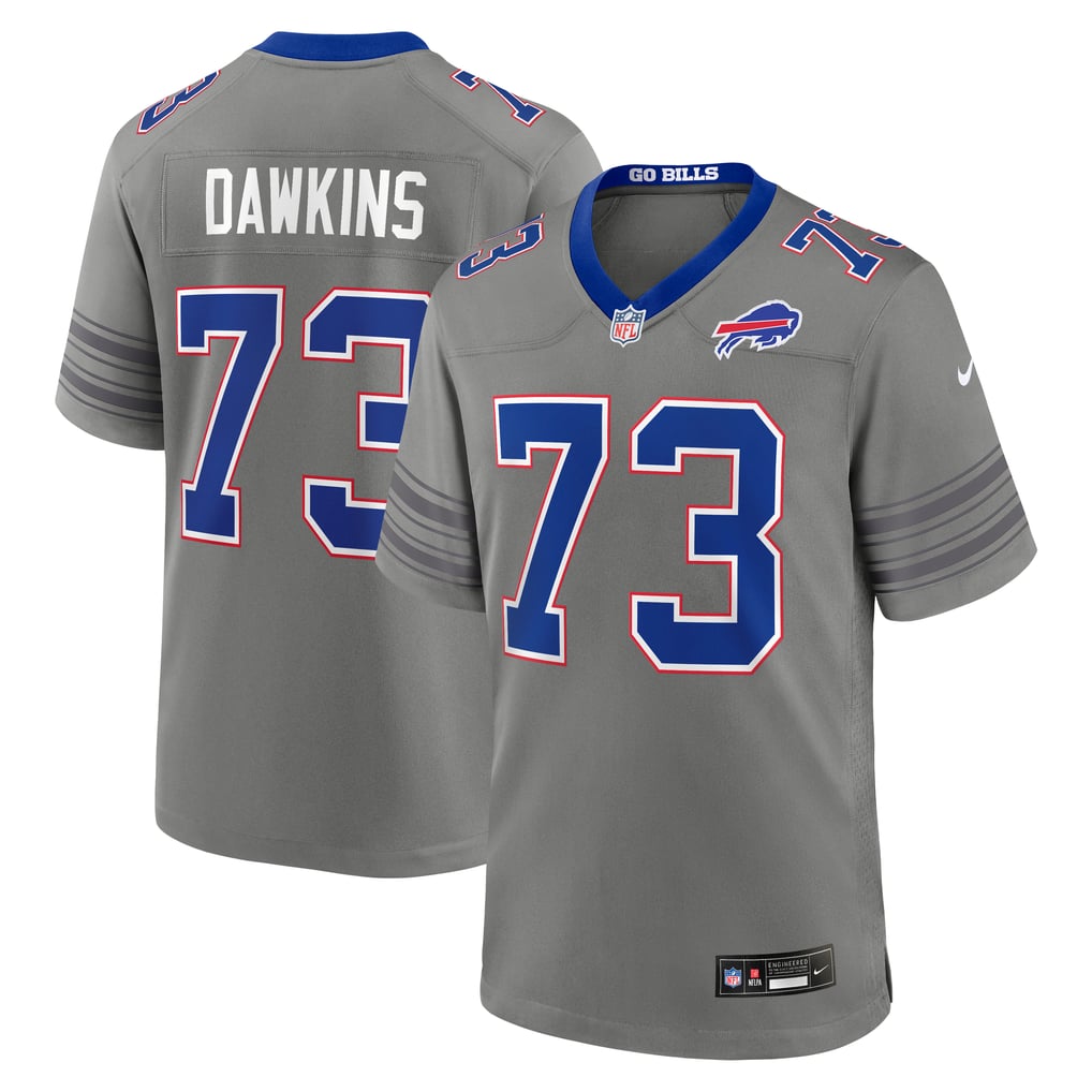 Men's Buffalo Bills Dion Dawkins Gray Nickel City Game Jersey