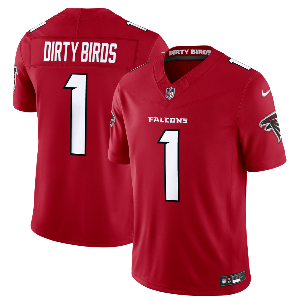Men's Atlanta Falcons Dirty Birds Red Team Vapor F.U.S.E. Stitched Limited Jersey