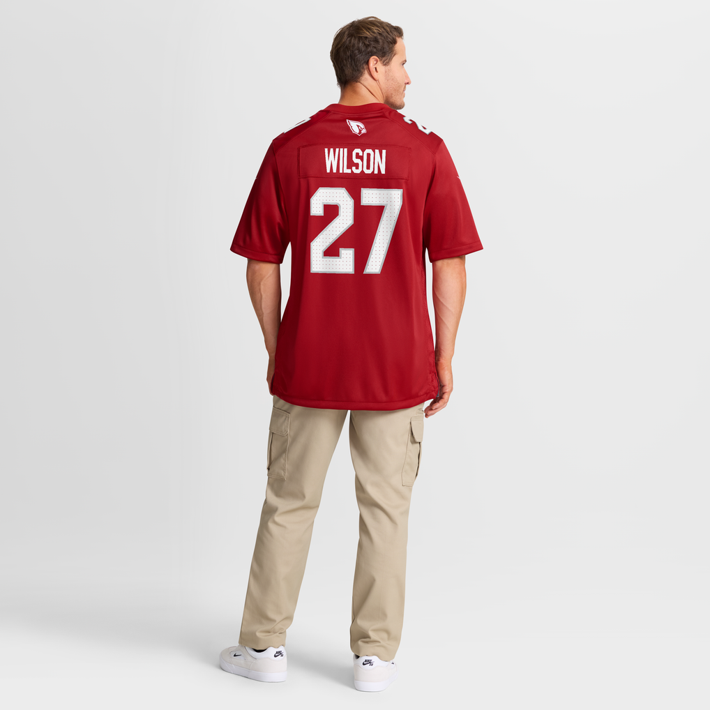 Men's Arizona Cardinals Divaad Wilson Cardinal Team Game Jersey