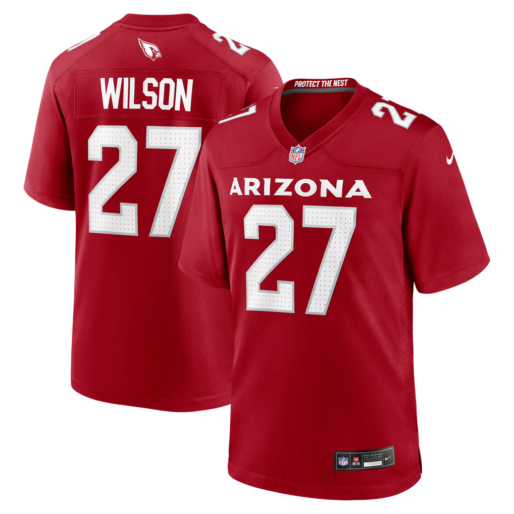 Men's Arizona Cardinals Divaad Wilson Cardinal Team Game Jersey