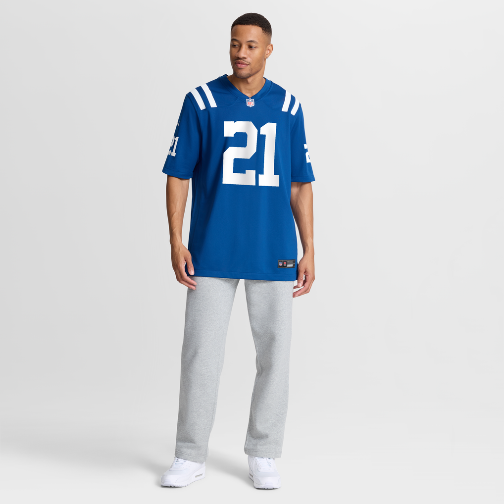 Men's Indianapolis Colts DJ Giddens Royal Team Game Jersey