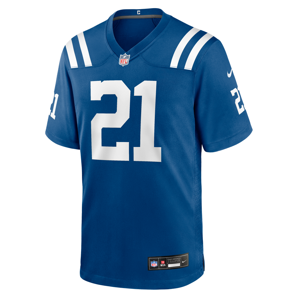 Men's Indianapolis Colts DJ Giddens Royal Team Game Jersey